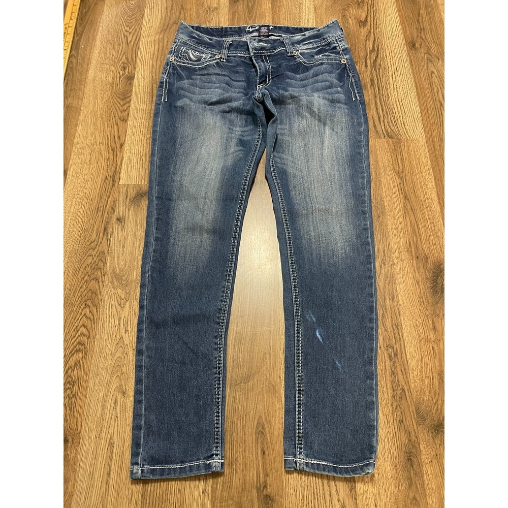 Amethyst Jeans, Women's Size 9, Blue, Denim, Straight Leg, Pockets